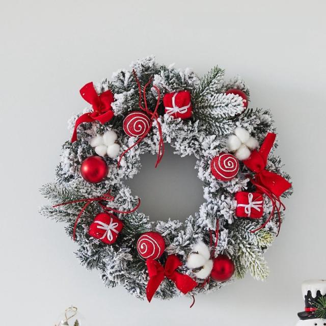 クリスマスリース 直径40cm 天然素材 クリスマス リース 玄関 ドア